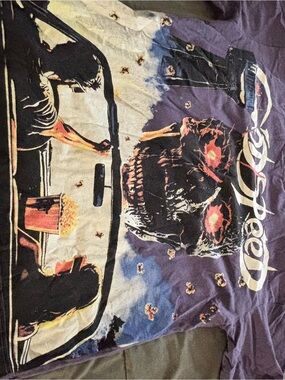 Creep Purple Graphic Short Sleeve Tee